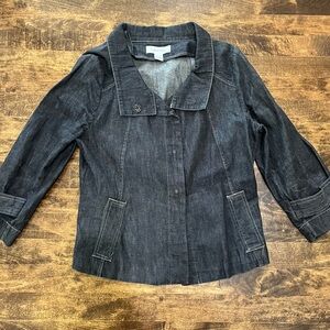 Calvin Klein Charcoal denim Jacket with snap closure